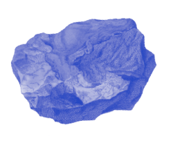 duotone image of a rock